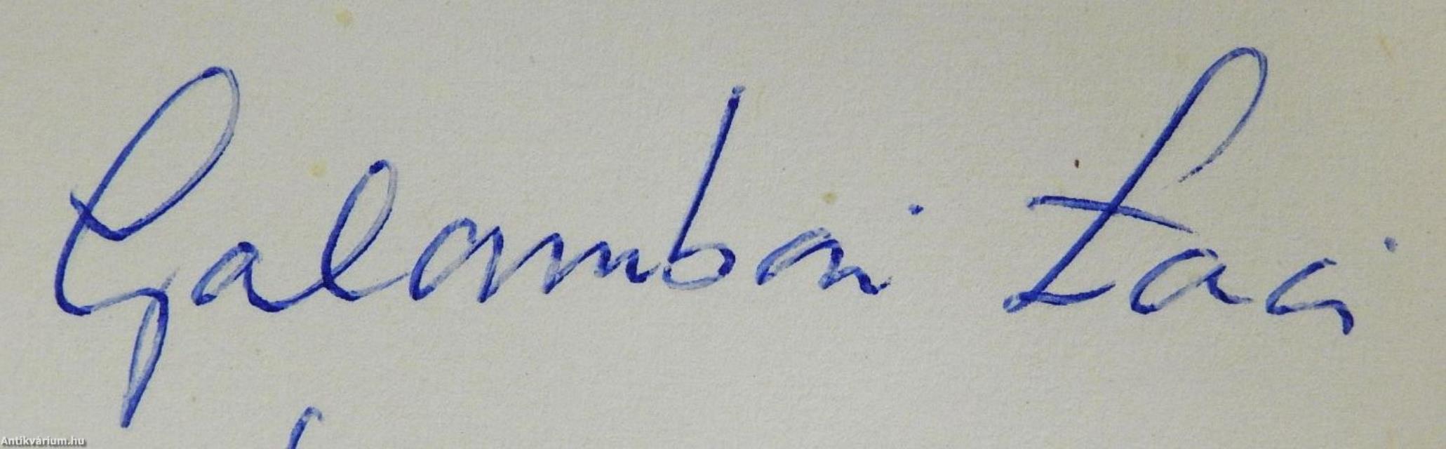 Teremtmények találkozása (dedikált példány)