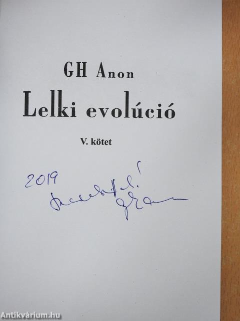 Lelki evolúció V. (dedikált példány)
