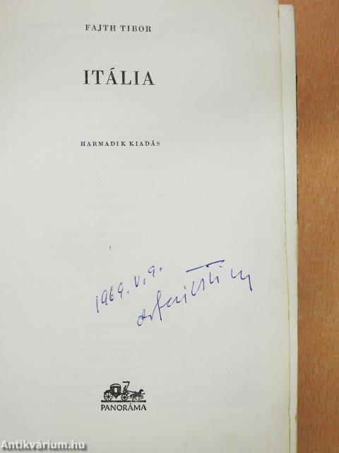Itália (aláírt példány)