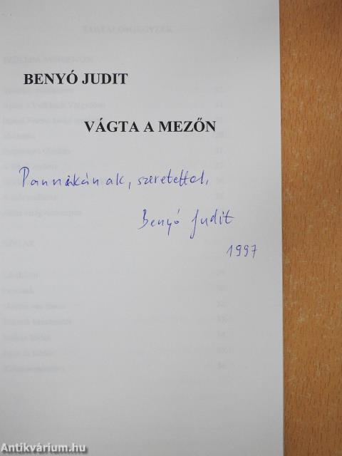 Vágta a mezőn (dedikált példány)