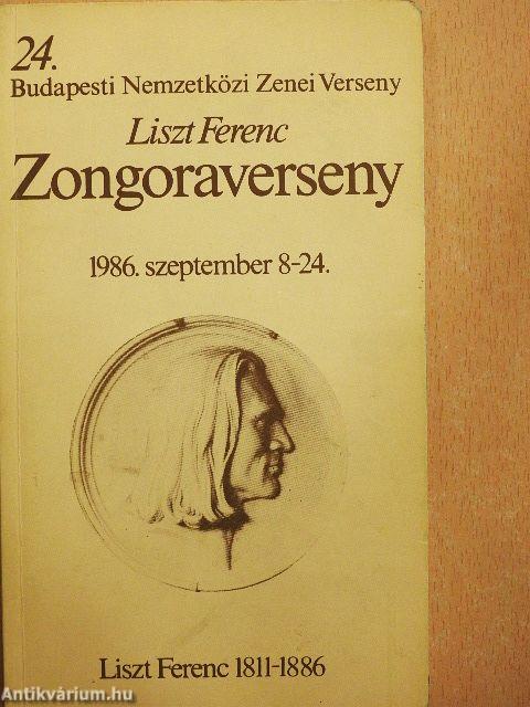 Liszt Ferenc zongoraverseny 1986.