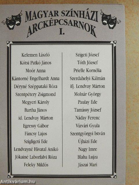 Magyar színházi arcképcsarnok I.