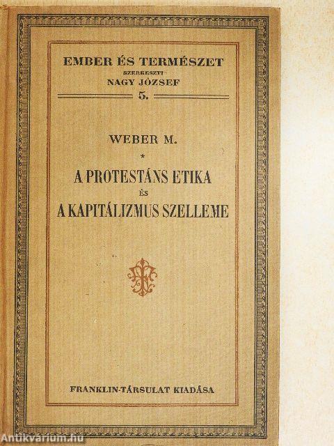 A protestáns etika és a kapitálizmus szelleme