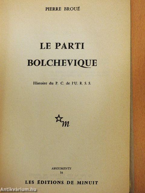 Le parti bolchevique