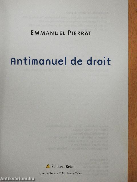 Antimanuel de droit