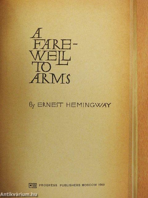 A farewell to arms