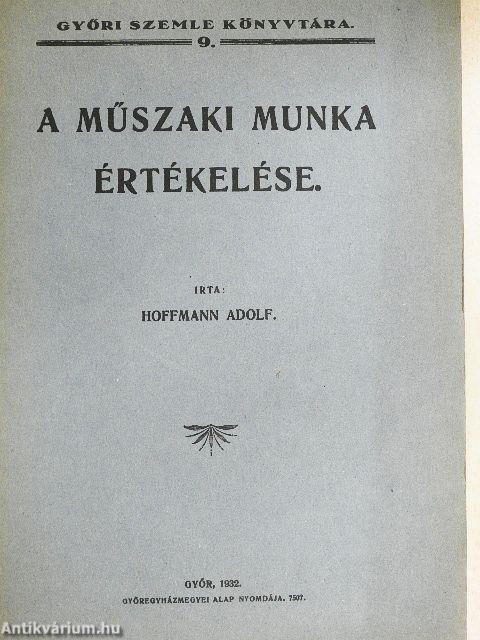 A műszaki munka értékelése