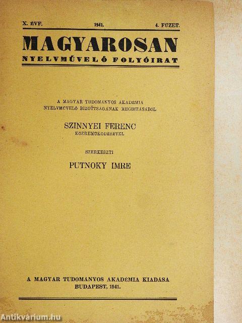 Magyarosan 1941/4.