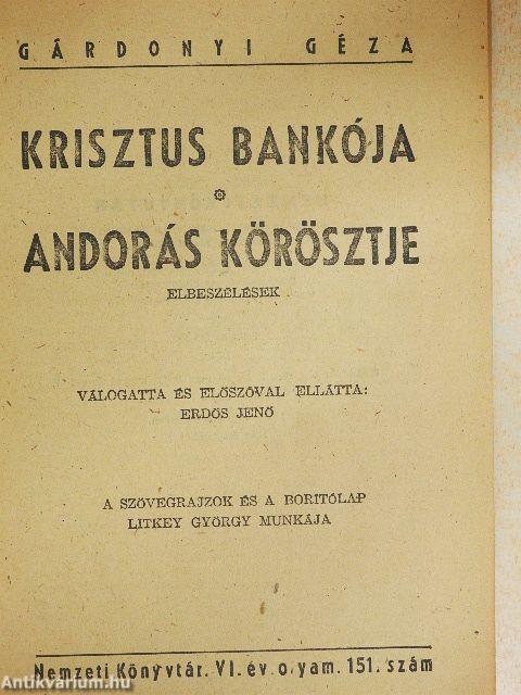 Krisztus bankója/Andorás körösztje