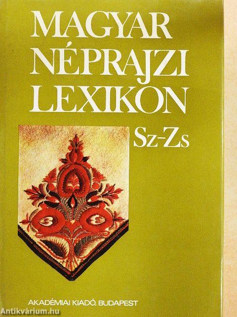 Magyar néprajzi lexikon 5. (töredék)