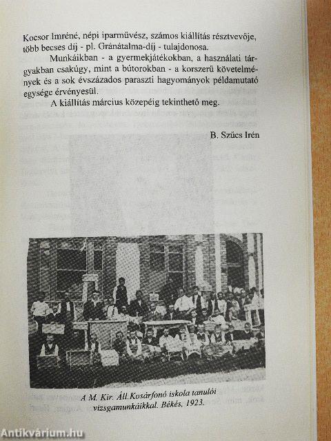 Múzeumi Híradó 1996/1.