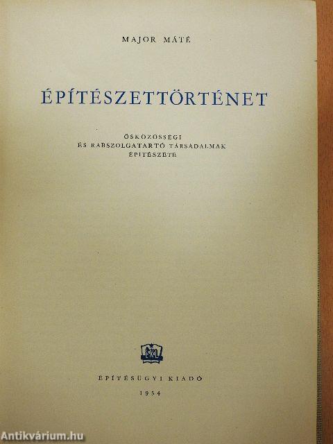 Építészettörténet