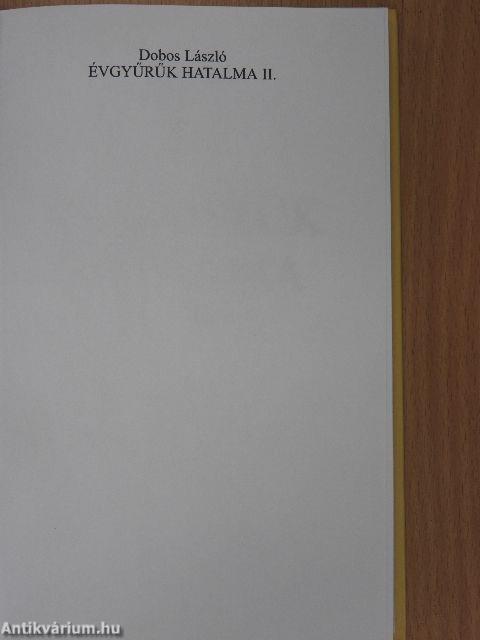 Évgyűrűk hatalma II.