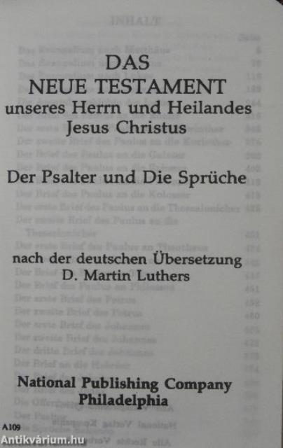 Das Neue Testament