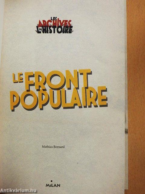Le Front Populaire