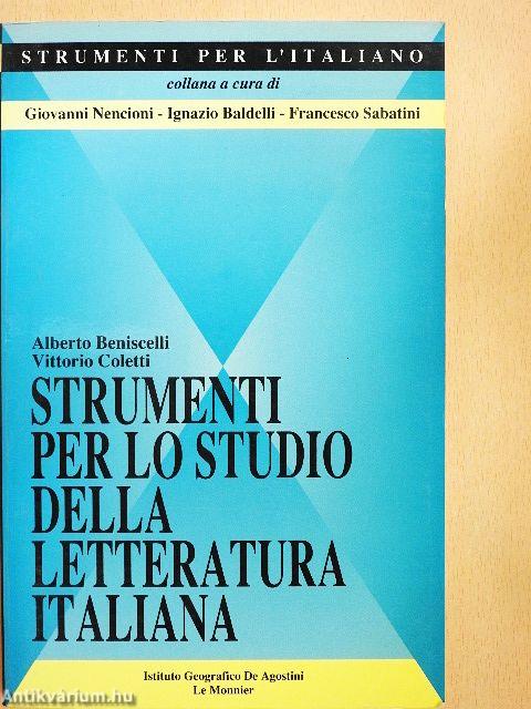 Strumenti per lo studio della letteratura italiana