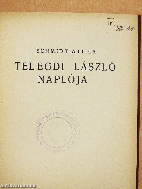 Telegdi László naplója