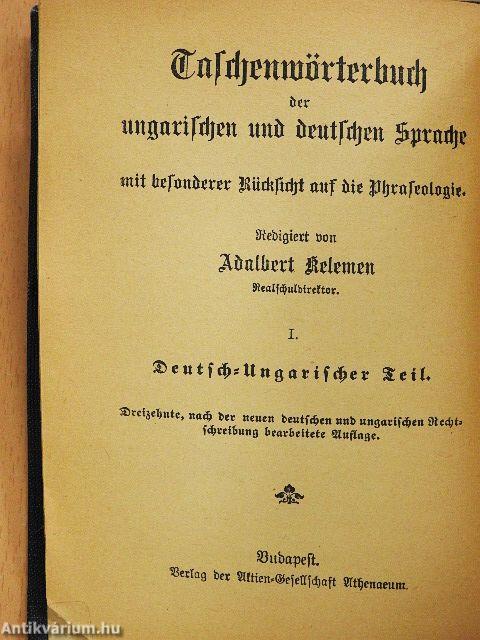 Magyar és német zsebszótár I-II.