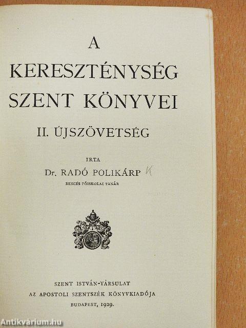 A kereszténység szent könyvei II. (töredék)