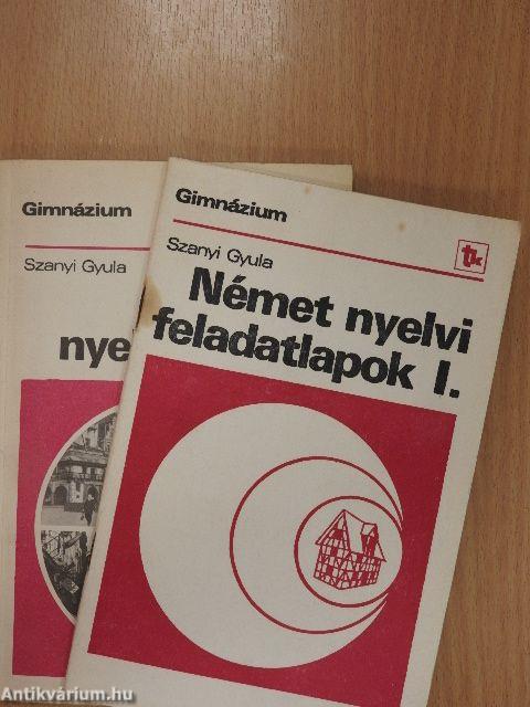 Német nyelvkönyv I./Német nyelvi feladatlapok I.