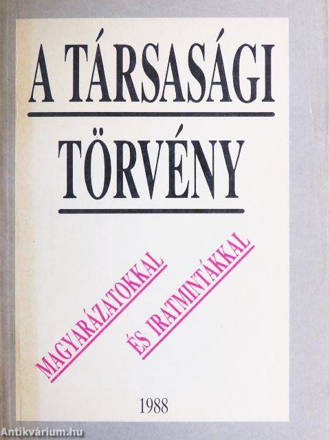 A társasági törvény