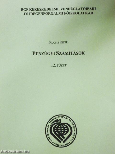 Pénzügyi számítások 12.