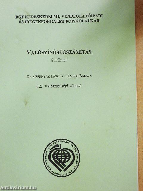 Valószínűségszámítás 8/12.