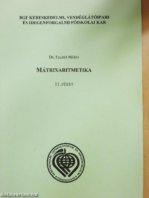 Mátrixaritmetika 11.