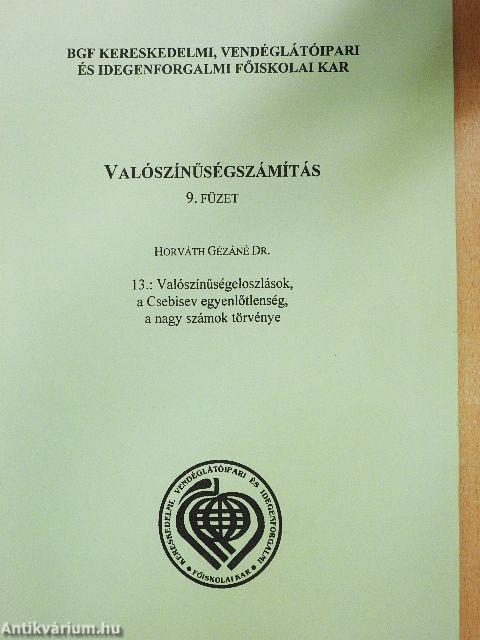 Valószínűségszámítás 9/13.