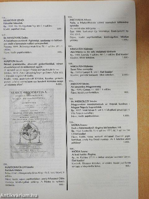 Abaúj Antikvárium és Régiségbolt XII. Könyvárverése