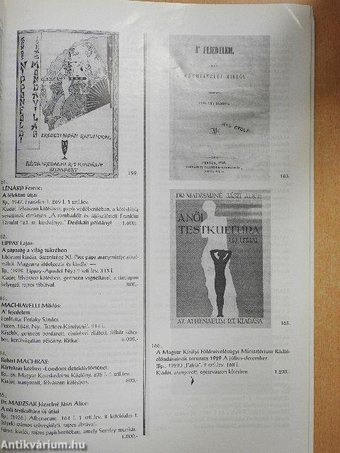 Abaúj Antikvárium és Régiségbolt XIII. Könyvárverése