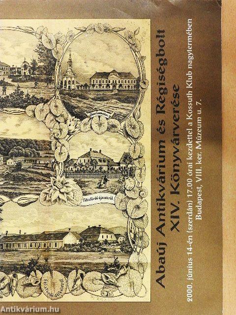 Abaúj Antikvárium és Régiségbolt XIV. Könyvárverése