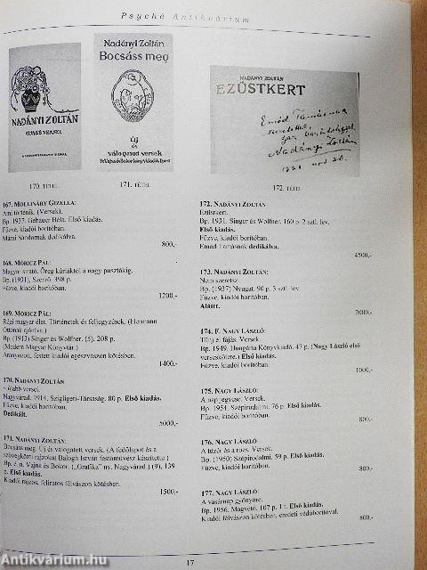 A Psyché Antikvárium 2. árverése