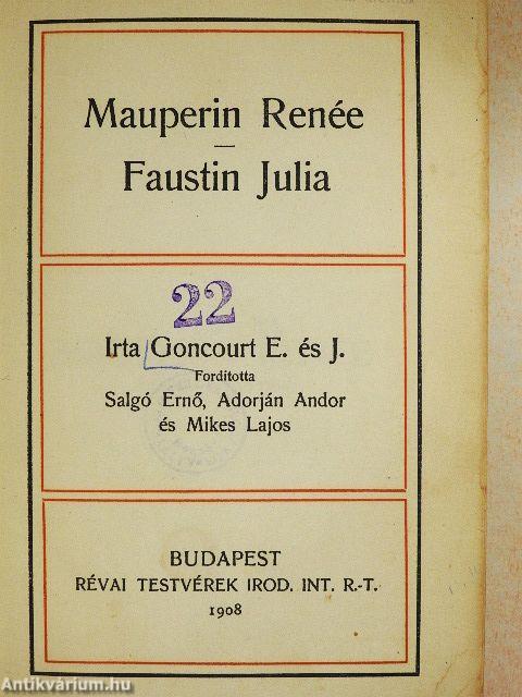 Mauperin Renée/Faustin Julia