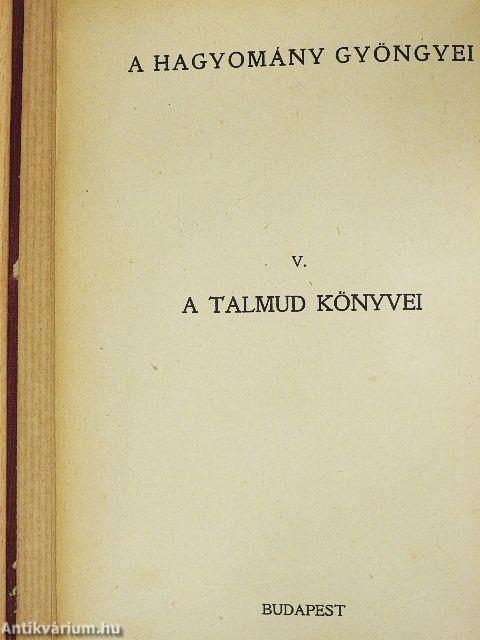 A Talmud könyvei V-VIII.