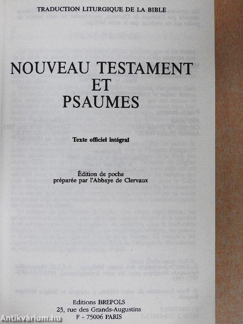 Nouveau Testament et Psaumes