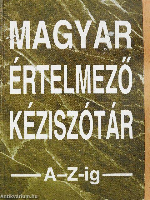 Magyar értelmező kéziszótár