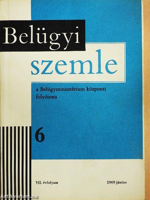 Belügyi szemle 1969. június