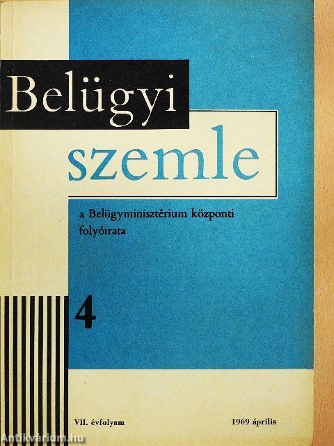 Belügyi szemle 1969. április
