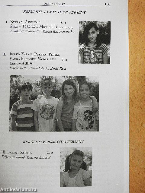 Újlak Utcai Általános Iskola Évkönyve 2010-2011