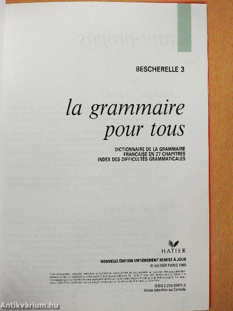 La grammaire pour tous