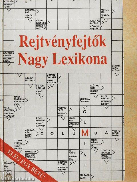 Rejtvényfejtők Nagy Lexikona