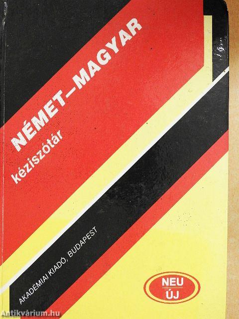 Német-magyar kéziszótár