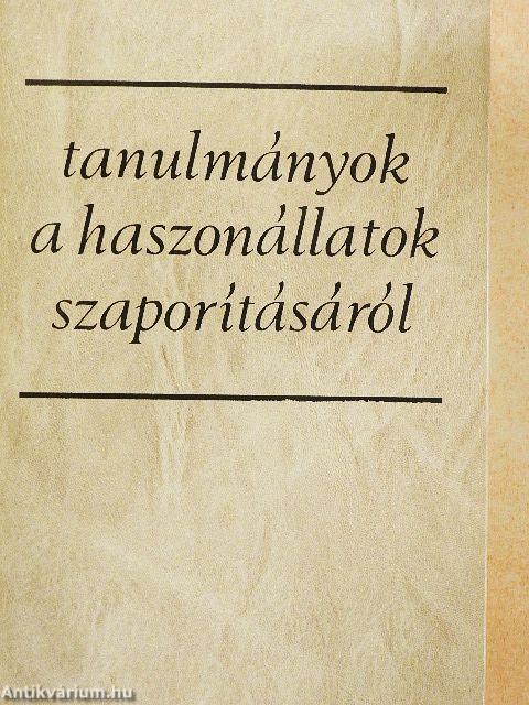 Tanulmányok a haszonállatok szaporításáról