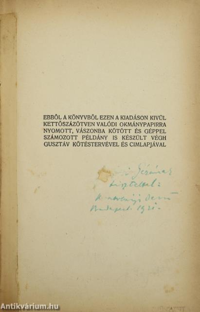 A véres költő (dedikált példány)