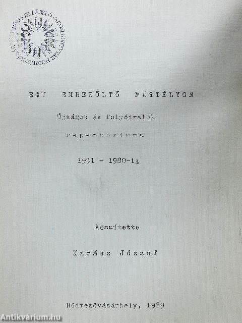 Egy emberöltő Mártélyon