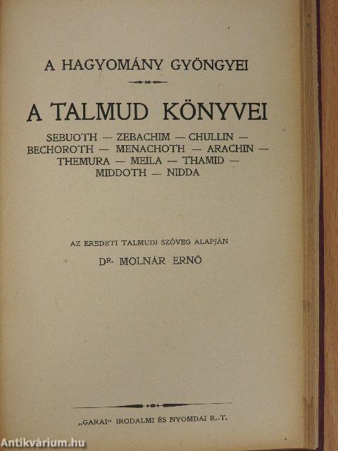 A Talmud könyvei V-VIII.