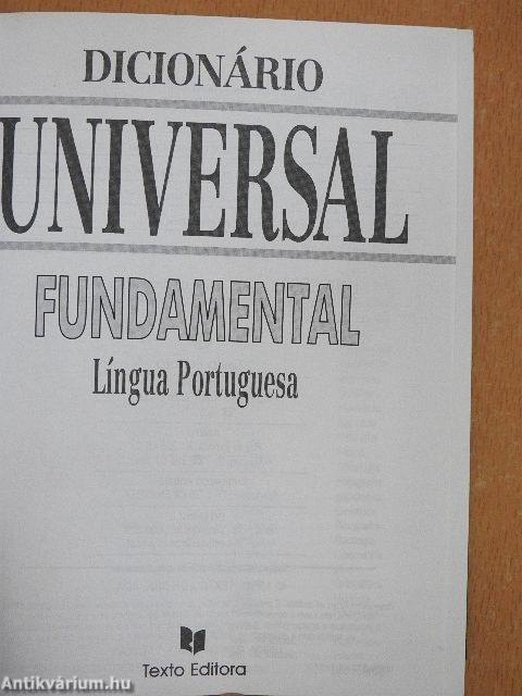 Dicionário Universal Fundamental - Língua Portuguesa