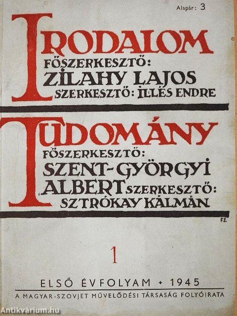 Irodalom-Tudomány 1945. december/1946. január/1946. február