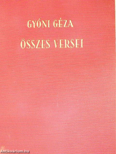 Gyóni Géza összes versei